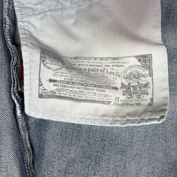 Levi's Men's 501 Blue Jeans Meas. 35x28.5" Button-Fly 100% Cotton Made in Mexico - Picture 5 of 16